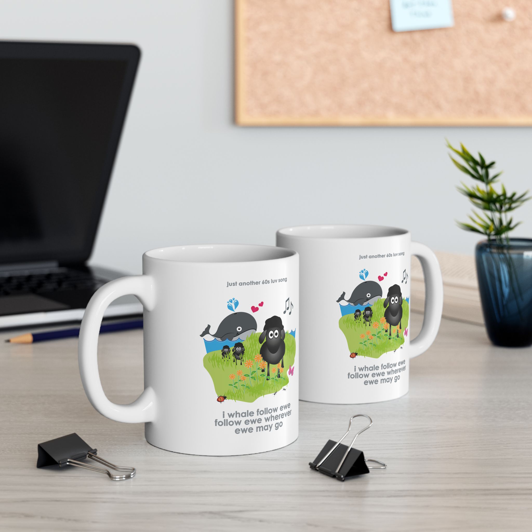 I Whale Follow Ewe Mug (11oz, 15oz) 5 I Whale Follow Ewe 11oz ceramic mugs