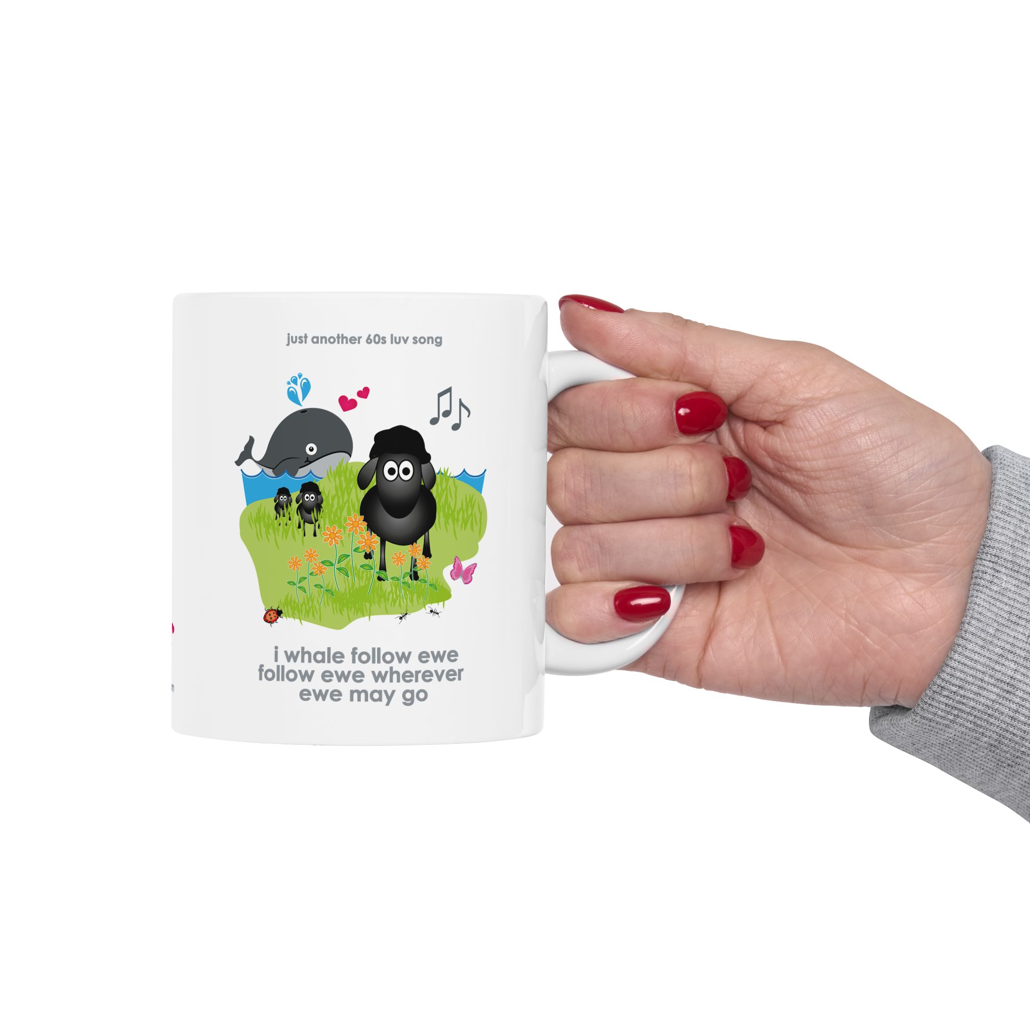 I Whale Follow Ewe Mug (11oz, 15oz) 10 I Whale Follow Ewe 11oz ceramic mug