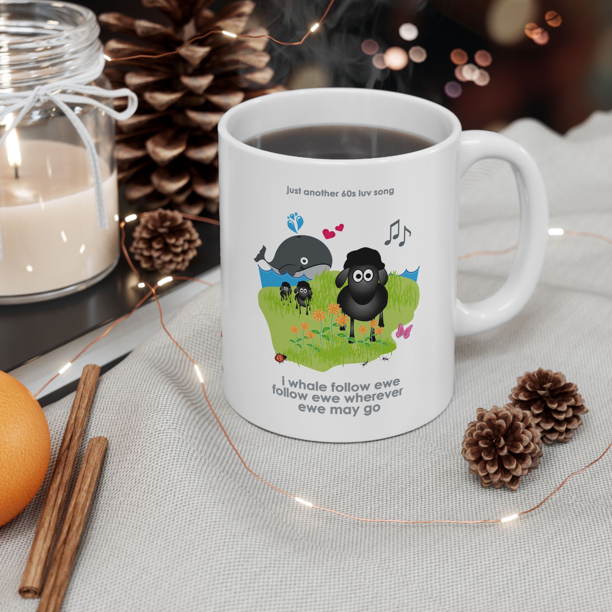 I Whale Follow Ewe Mug (11oz, 15oz) 4 I Whale Follow Ewe 11oz ceramic mug