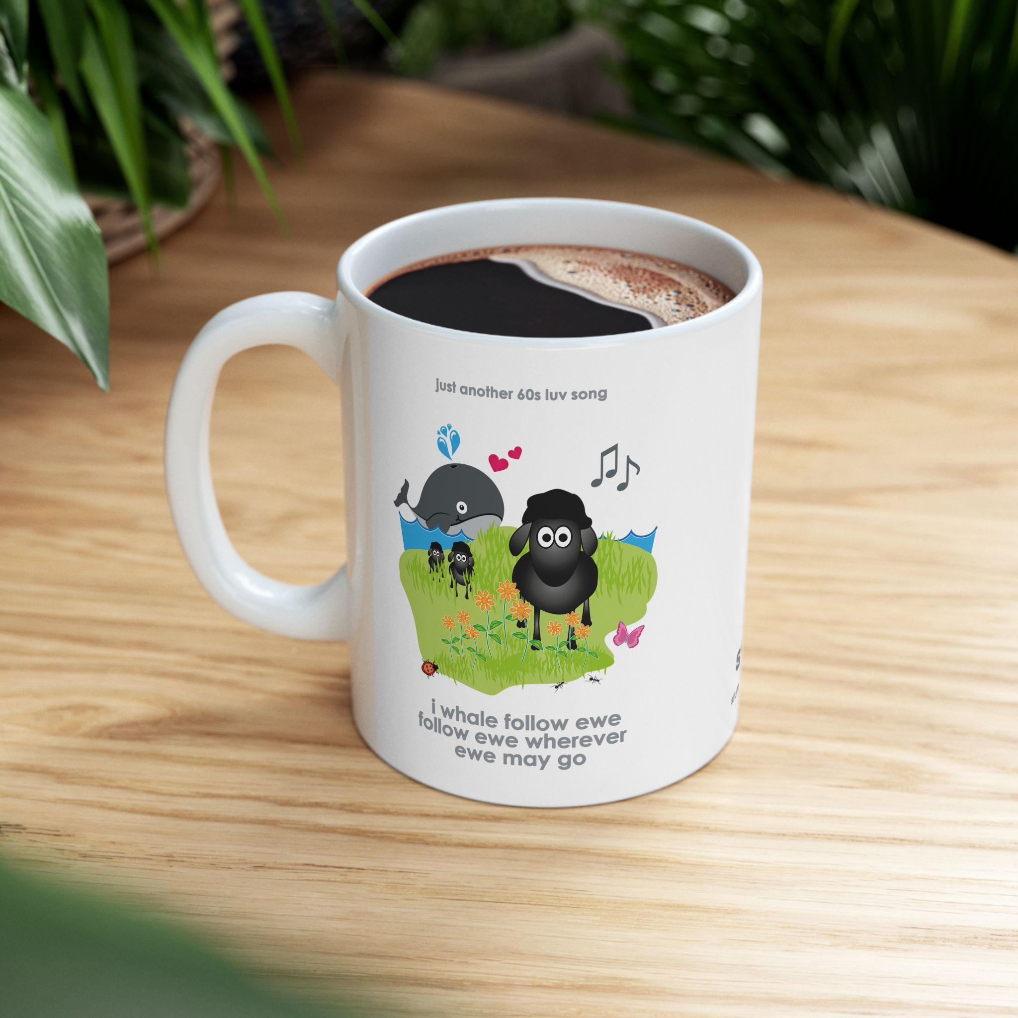 I Whale Follow Ewe Mug (11oz, 15oz) 7 I Whale Follow Ewe 11oz ceramic mug