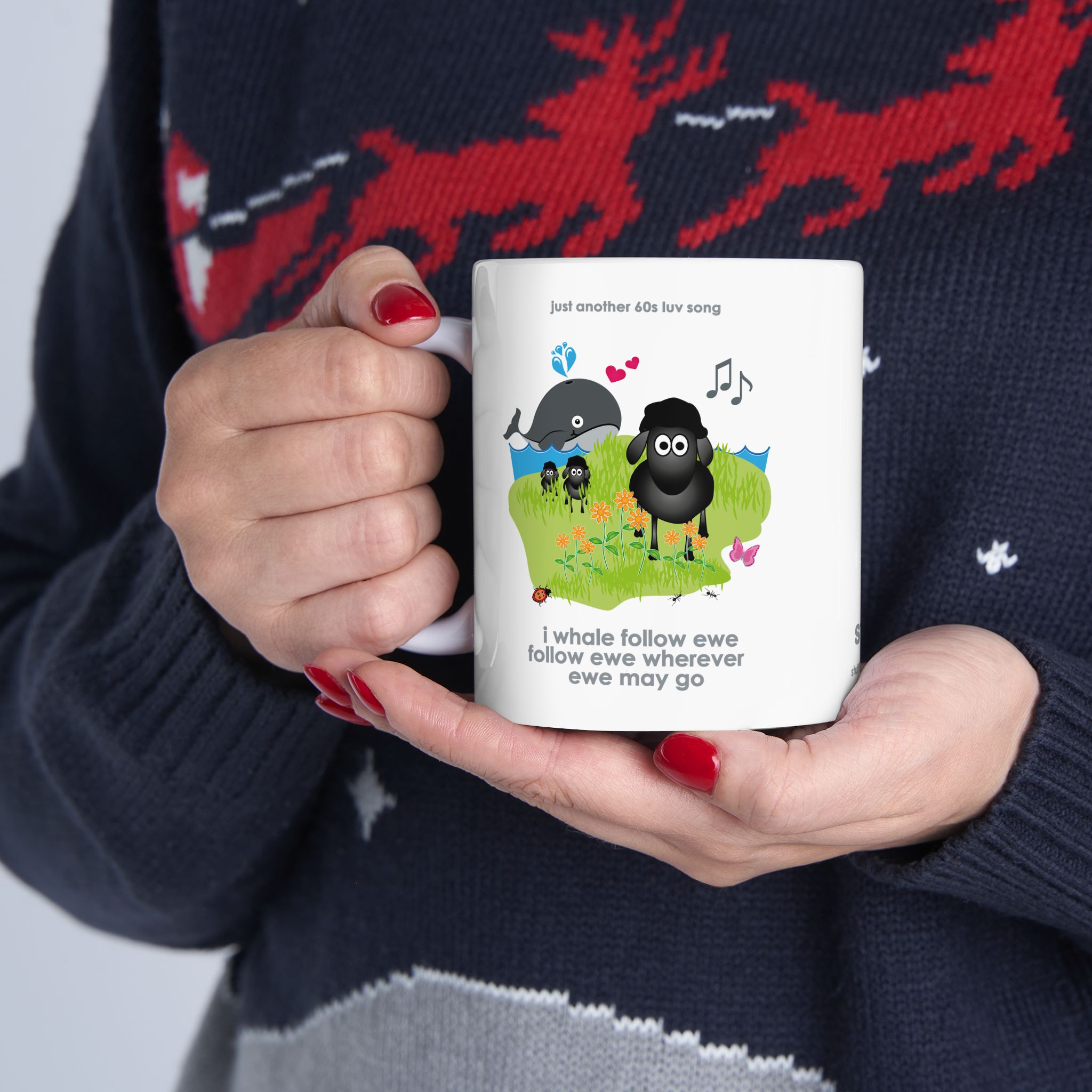 I Whale Follow Ewe Mug (11oz, 15oz) 9 I Whale Follow Ewe 11oz ceramic mug