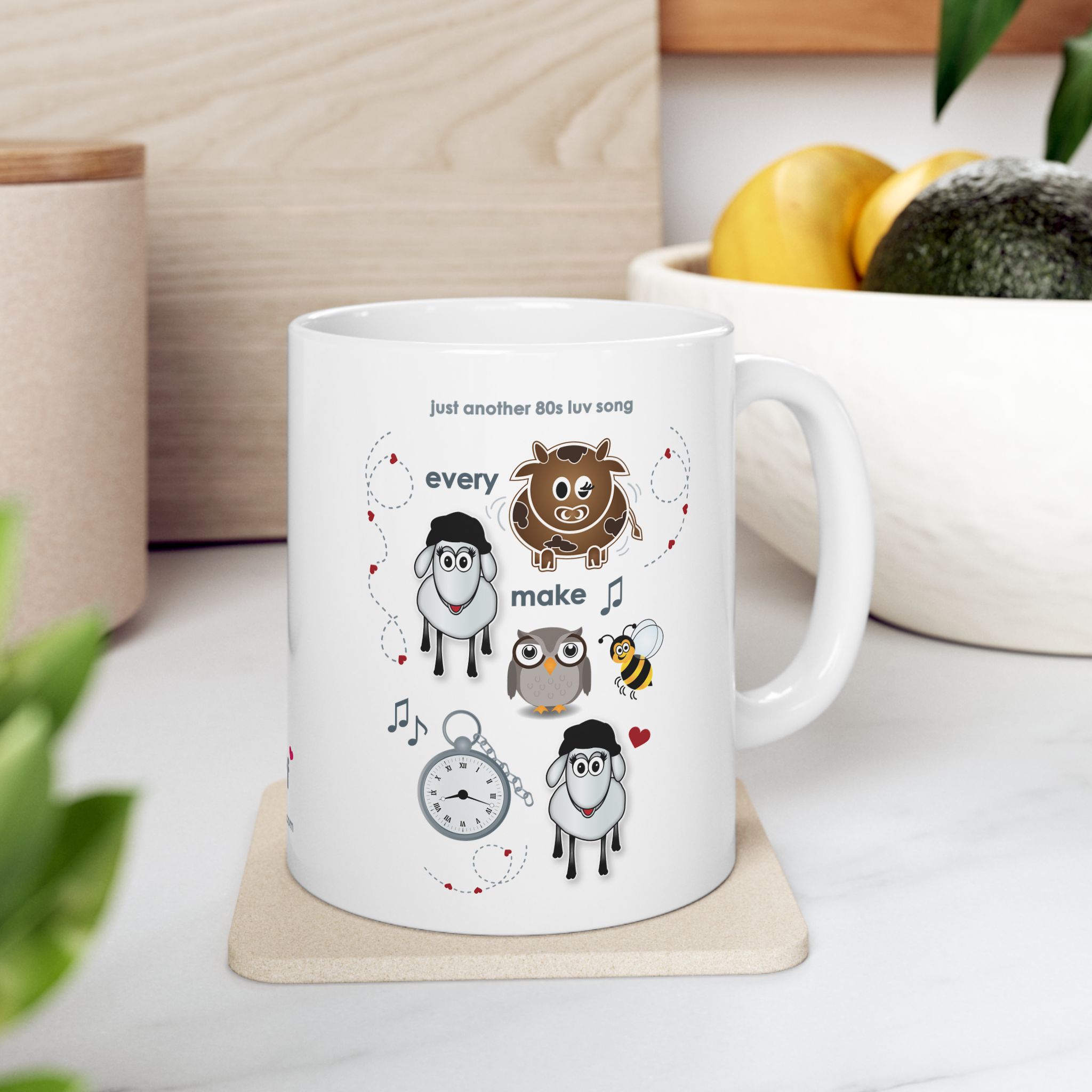 Every Moo Ewe Make Mug (11oz, 15oz) 6 Every Moo Ewe Make Mug with fruit bowl