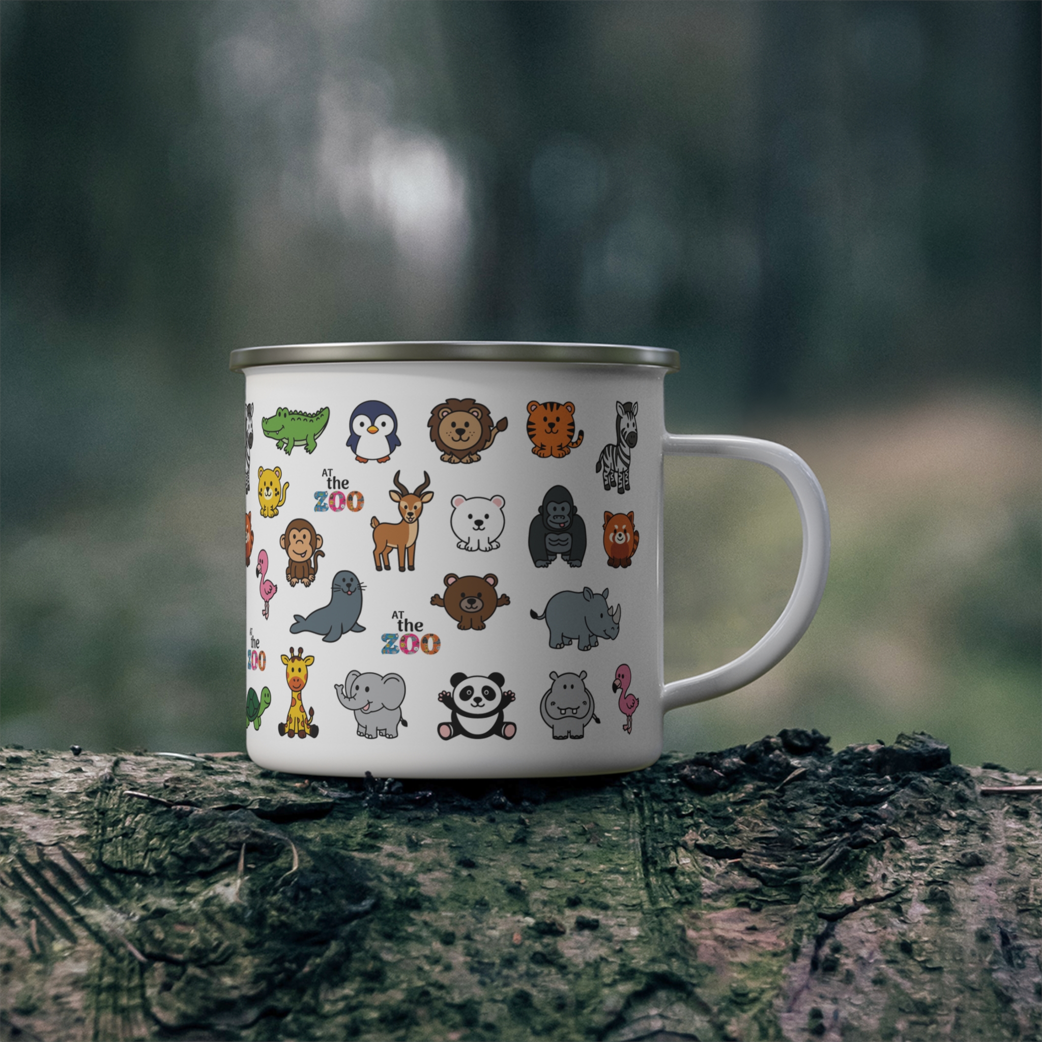 At the Zoo Enamel Camping Mug 3 At the Zoo Enamel Camping Mug - Image 3