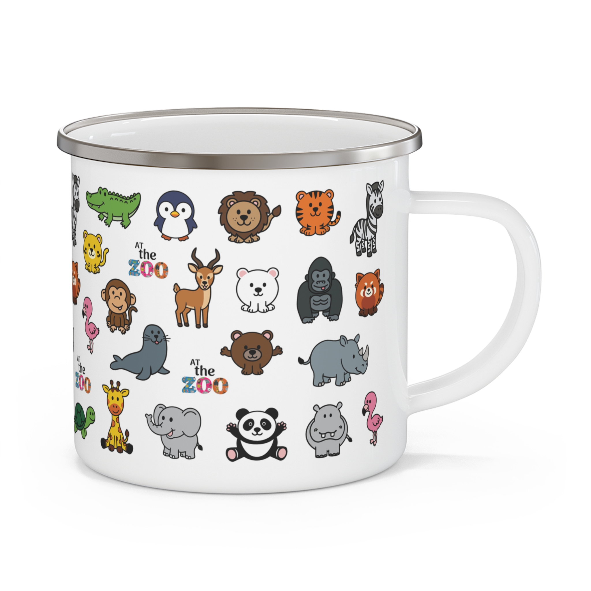 At the Zoo Enamel Camping Mug 1 At the Zoo Enamel Camping Mug