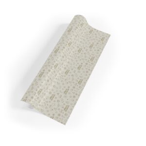 Gold Satin Merry Christmas Gift Wrap Rolls