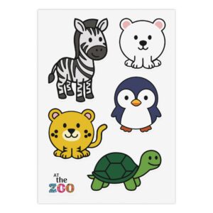At the Zoo Kiss-Cut Sticker Sheet #2