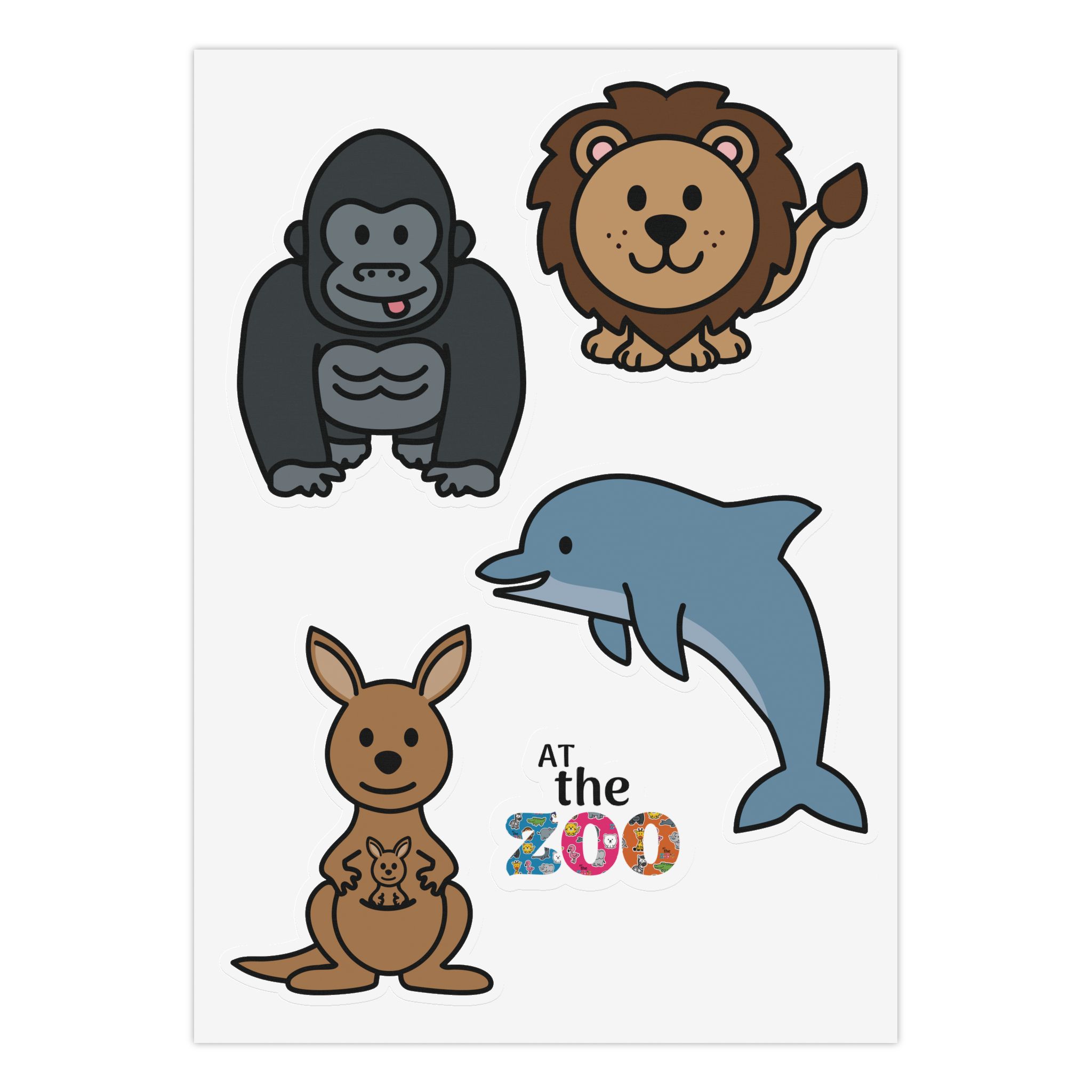 At the Zoo Sticker Sheet #5 1 At the Zoo Sticker Sheet #5