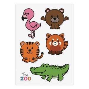 At the Zoo Kiss-Cut Sticker Sheet #1
