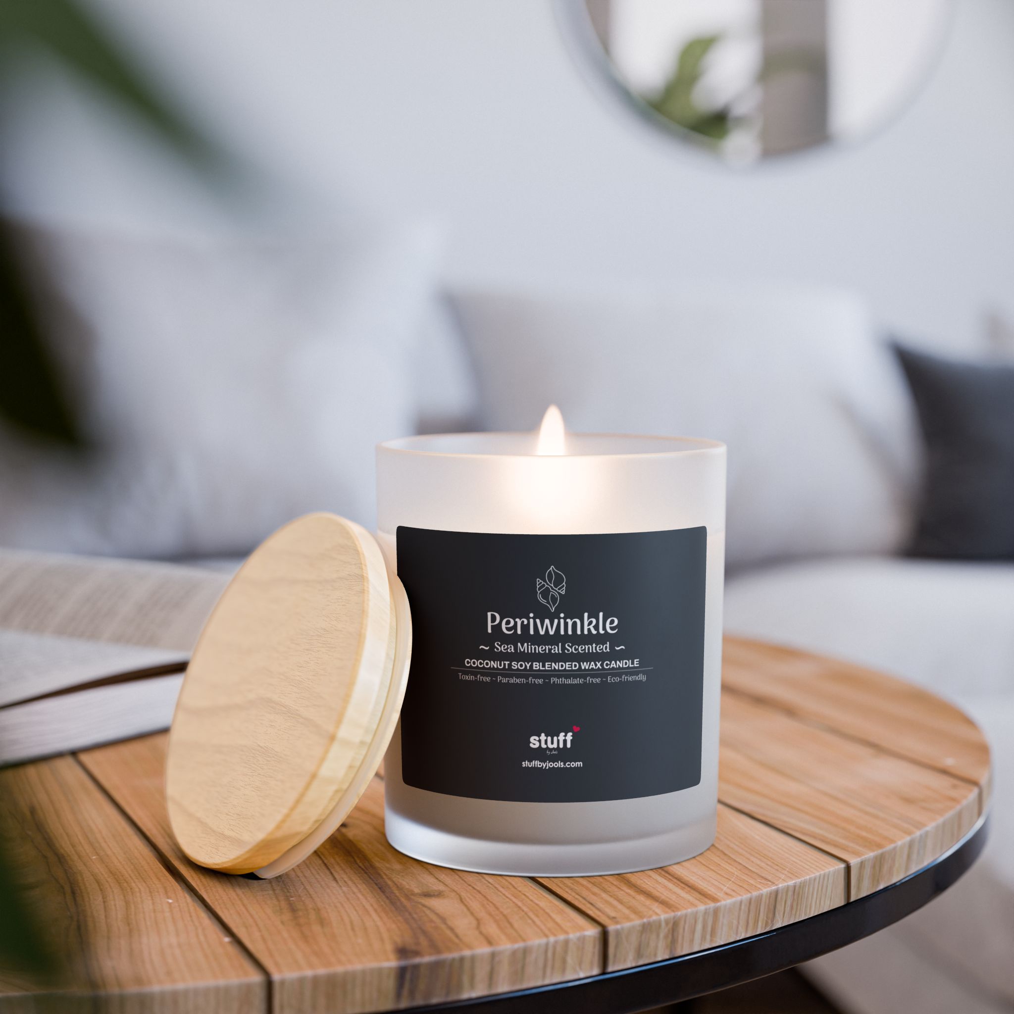 Scented Frosted Glass Candle, 11oz 40 Scented Frosted Glass Candle, 11oz - Image 40