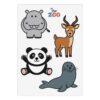 At the Zoo Kiss-Cut Sticker Sheet #4 3 4957613484094204632 2048 custom