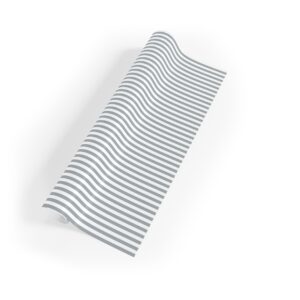 Silver Stripes Satin Gift Wrap