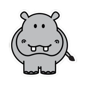 Hippo Sticker