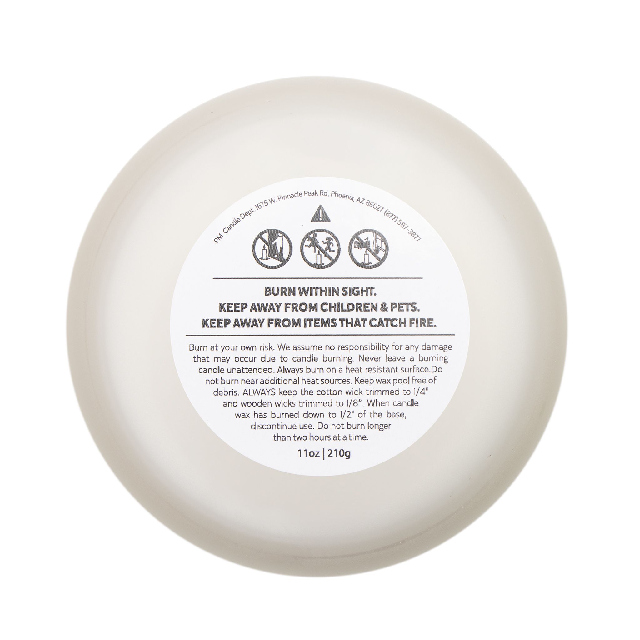 Scented Frosted Glass Candle, 11oz 3 Scented Frosted Glass Candle, 11oz - Image 3